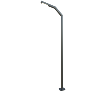 Angular LED pole 14 ft. Brussel OD 4x3 (Galvanized steel) One side 60W 8100Lm